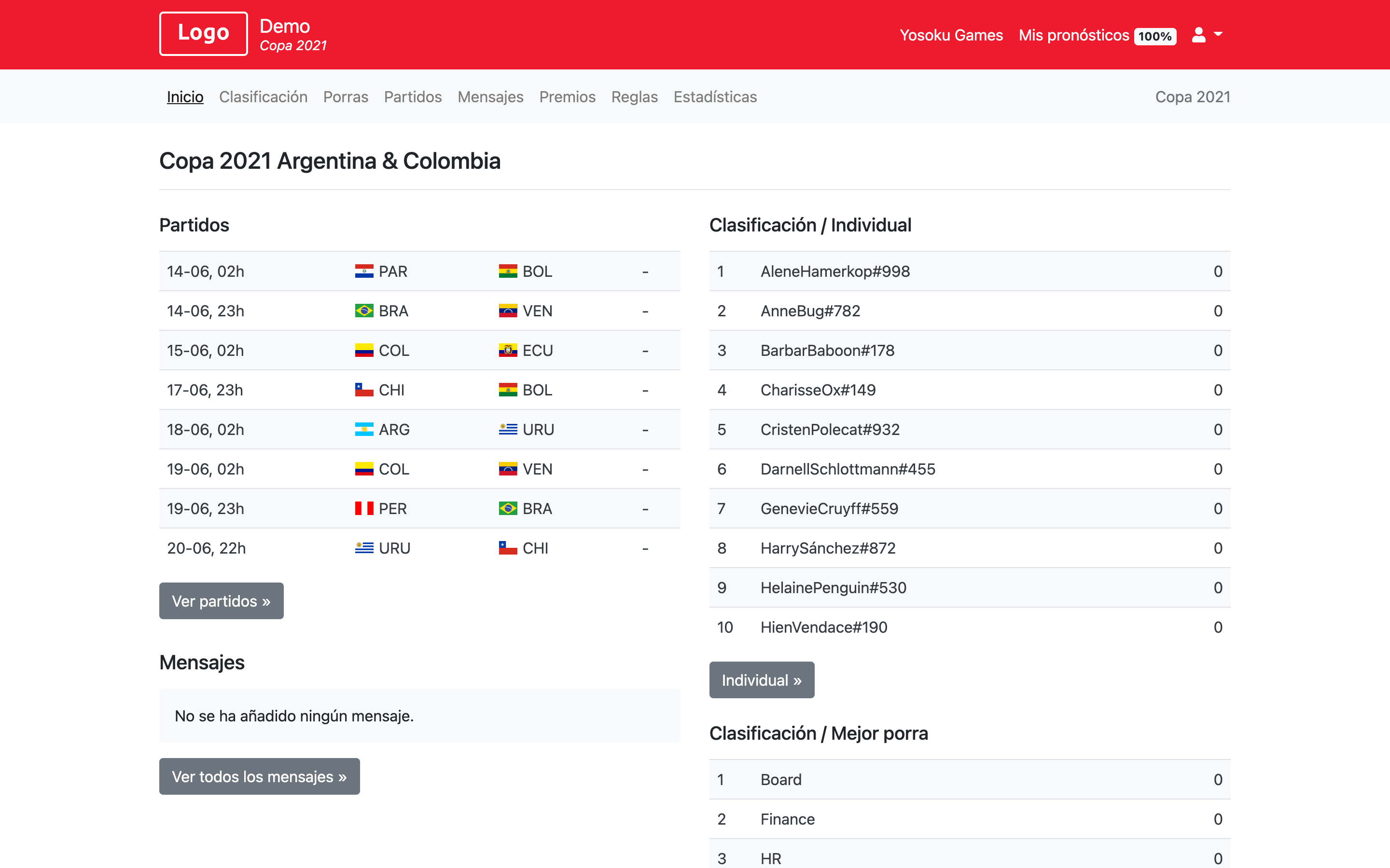 Polla Copa América 2021 - Copa América 2024