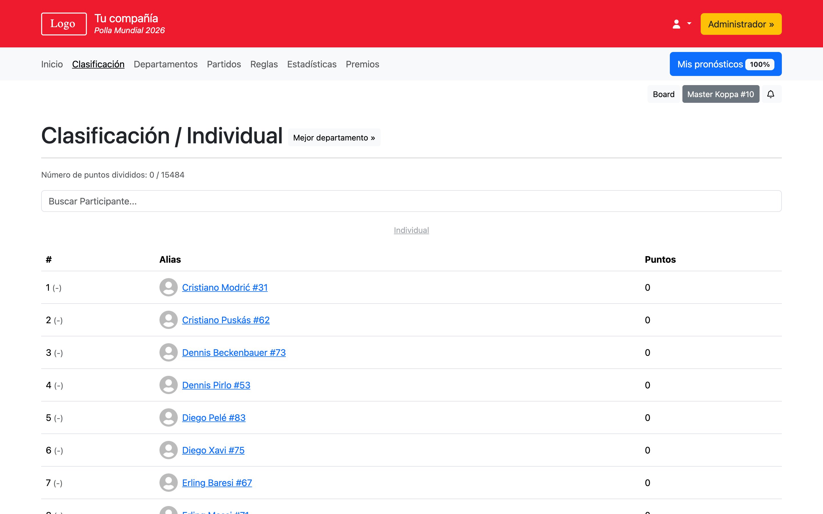 Polla Mundial 2026 - Copa Mundial 2026