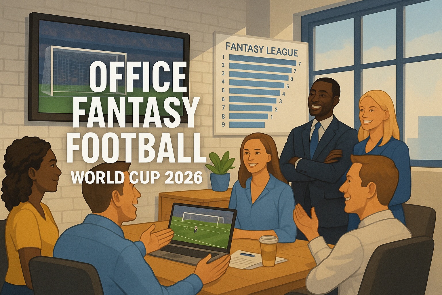 Banner de polla del Mundial para oficinas en Chile